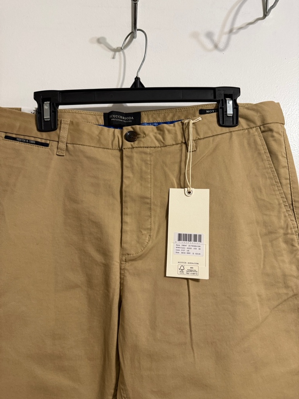 Scotch & Soda Men's Khaki Chino Pants